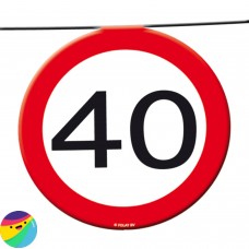 Veriga prometnih znakov za 40 let Dolžina: 12m Veriga prometnih znakov za 40 let Dolžina: 12m